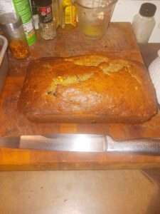 sweet cherry cannabanana bread cooked