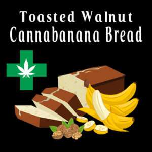 toasted walnut cannabanana bread