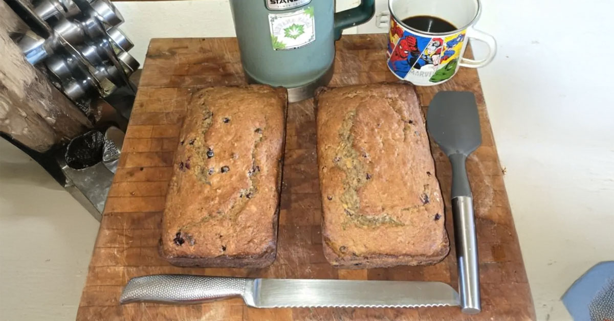 Huckleberry, Toasted Walnut loaves